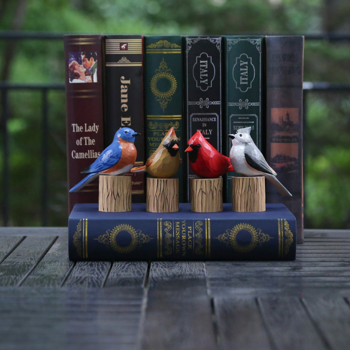 Handmade Birds + Stands