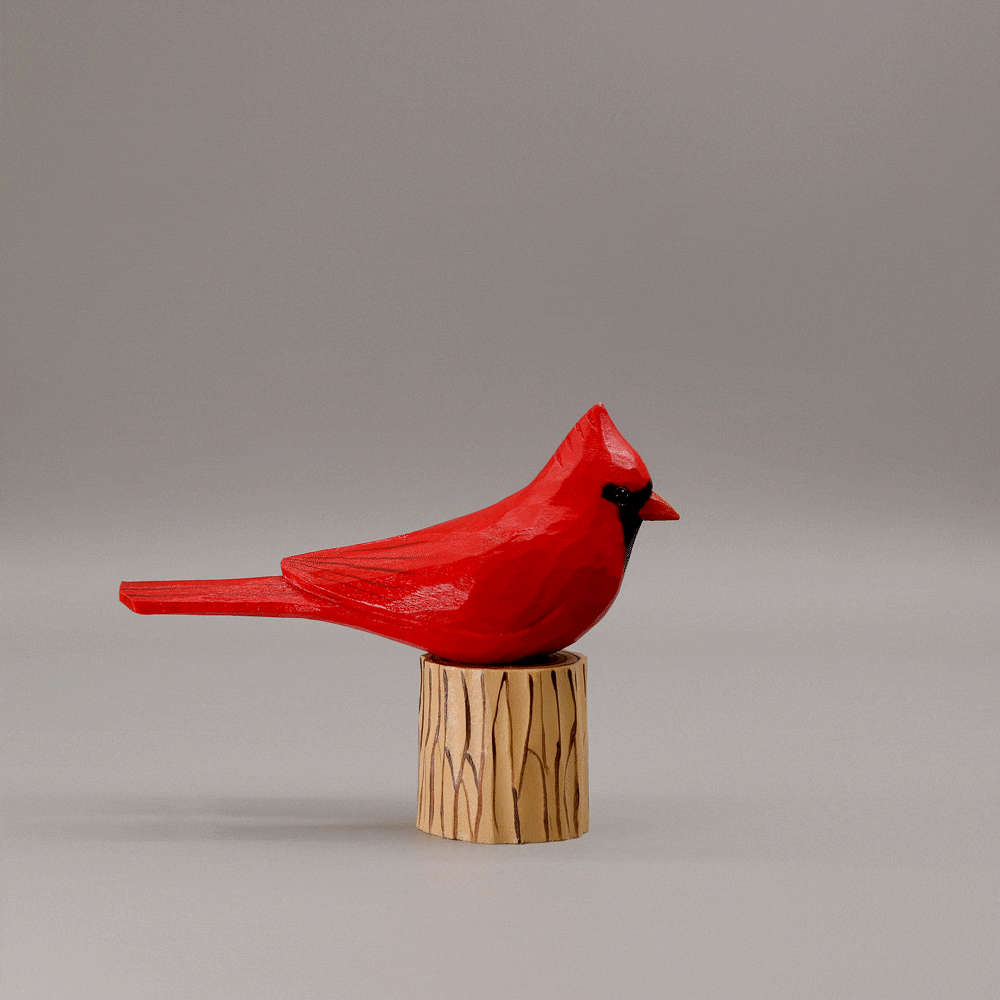 Handcrafted Birds + Stands
