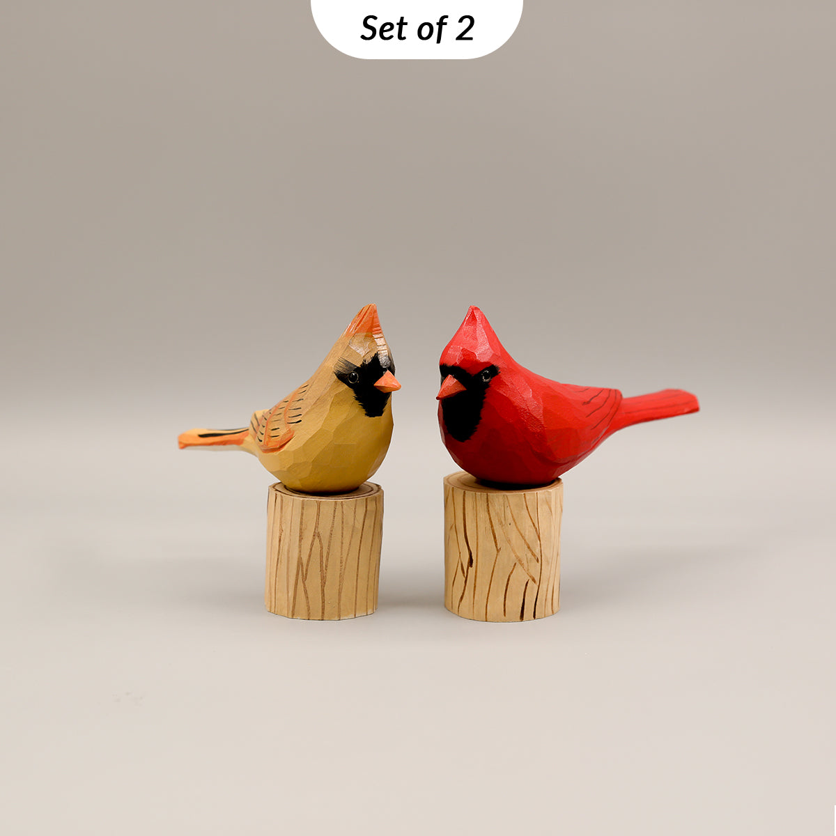 Handmade Birds + Stands