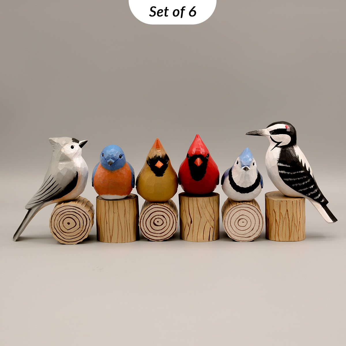 Handmade Birds + Stands