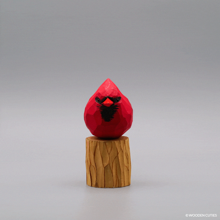 Male Cardinal + Stand