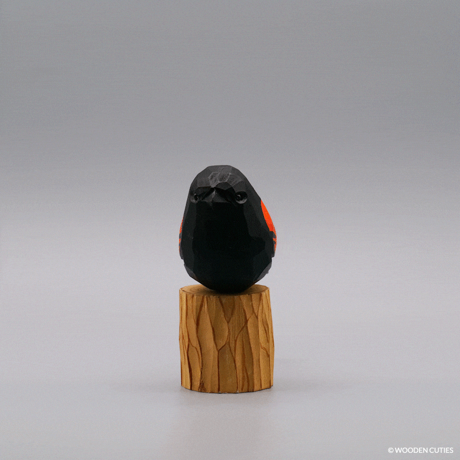 Red-Winged Blackbird + Stand