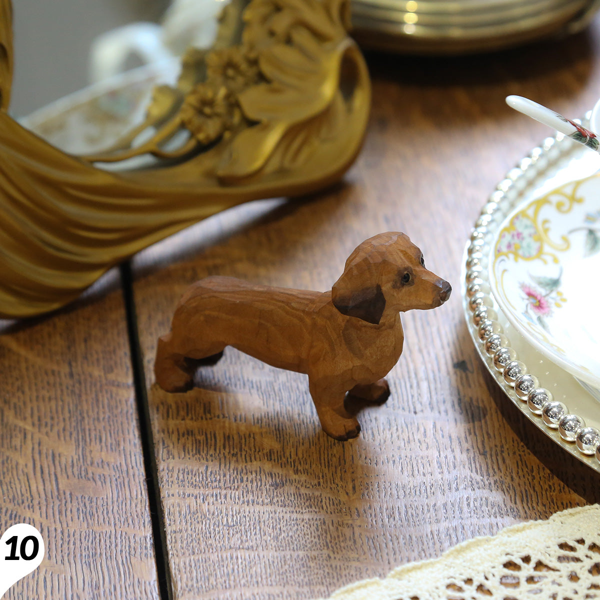 Handmade Wooden Dog