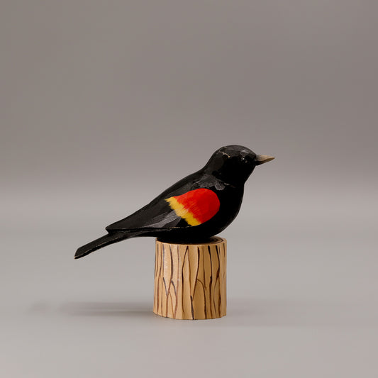 Red-Winged Blackbird + Stand