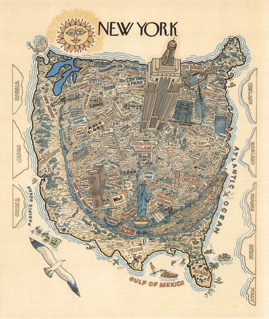 New York City Vintage Map