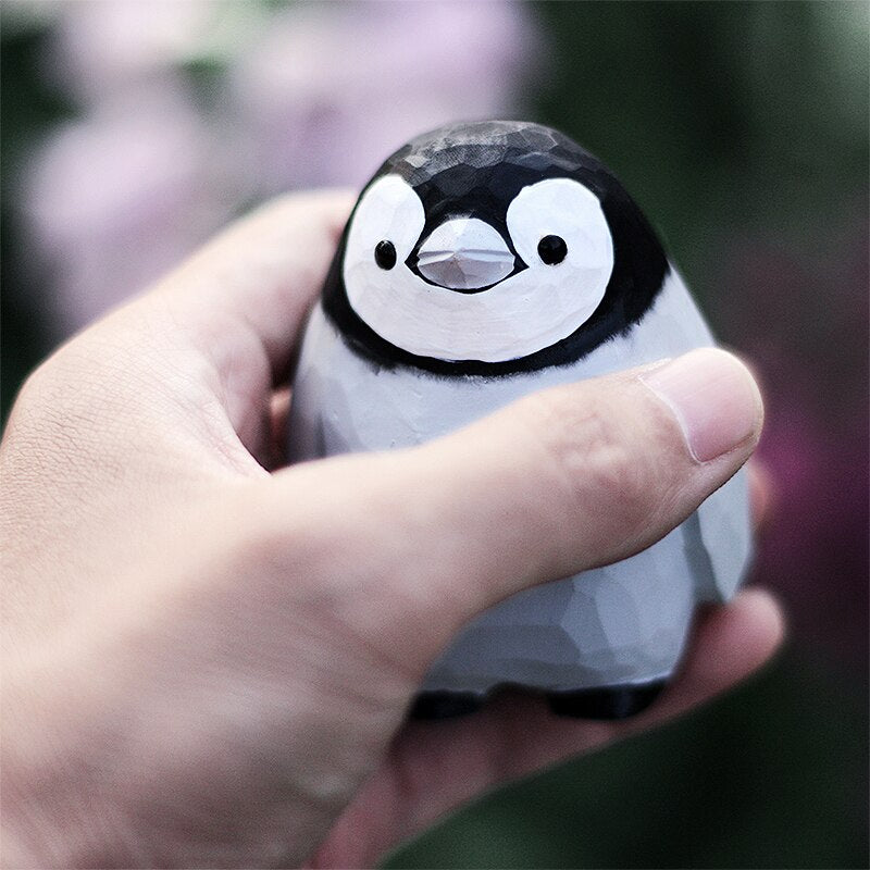 Baby Emperor Penguin – Wooden Cuties 🌱